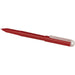 Mauna Recycled PET Gel Rollerball Pen - A red gel rollerball pen with a white clip and logo. The pen features a sleek, modern design.