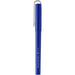 Mauna Recycled PET Gel Rollerball Pen - A blue recycled PET gel rollerball pen with a white clip and logo.