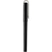 Mauna Recycled PET Gel Rollerball Pen - A black gel rollerball pen made from recycled PET, featuring a clip for easy attachment.