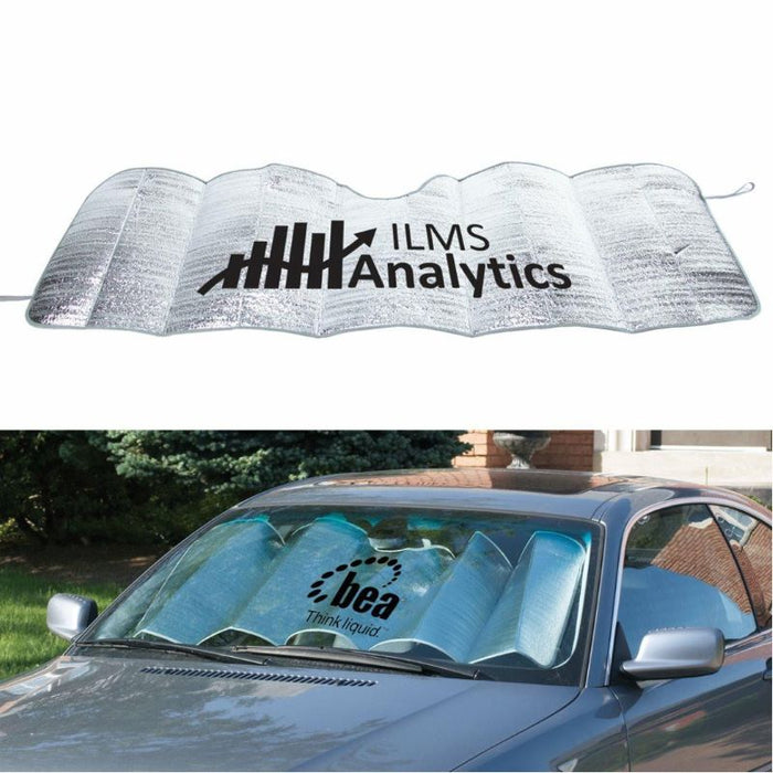 Fully Custom Aluminum Foil Car Sun Shades - SF - Custom Promotional Product