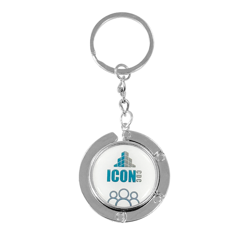 Metal Bag Hanger Keyring - Custom Promotional Product