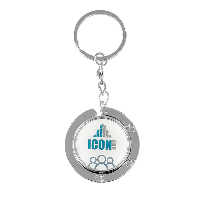 Metal Bag Hanger Keyring - Custom Promotional Product