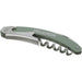 Seasons Nordkapp Waitress Knife - A green waitress knife with a corkscrew and a silver metal blade. It features a logo on the handle.