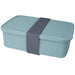 Seasons Dovi 800 ml Lunch Box - A lunch box in a soft blue colour, featuring a grey elastic band for secure closure and a simple design.