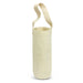 Cotton Wine Tote Bag - A cotton wine tote bag in a natural cream colour with a sturdy handle and a simple design. It has a logo.