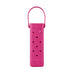 EVA Holes Wine Bottle Bag - A drink bottle bag in vibrant pink featuring holes and a handle, designed for carrying bottles.