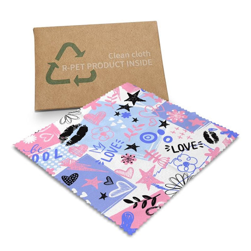 RPET Microfibre Cleaning Cloth - Custom Promotional Product