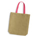 Thera Jute Tote Bag - Coloured Handles - Custom Promotional Product