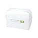 Muse GRS RPET Toiletry Bag - A white toiletry bag with a zip closure and a small logo. Features a rectangular shape and smooth texture.