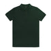 TRENDSWEAR Carter Men's Polo - A dark green men's polo shirt with a collar and short sleeves. It has a logo on the chest.