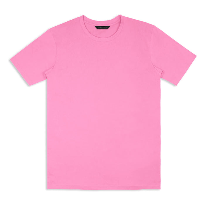 TRENDSWEAR Element Unisex T-Shirt - A pink unisex T-shirt with a crew neck and short sleeves, featuring a logo.