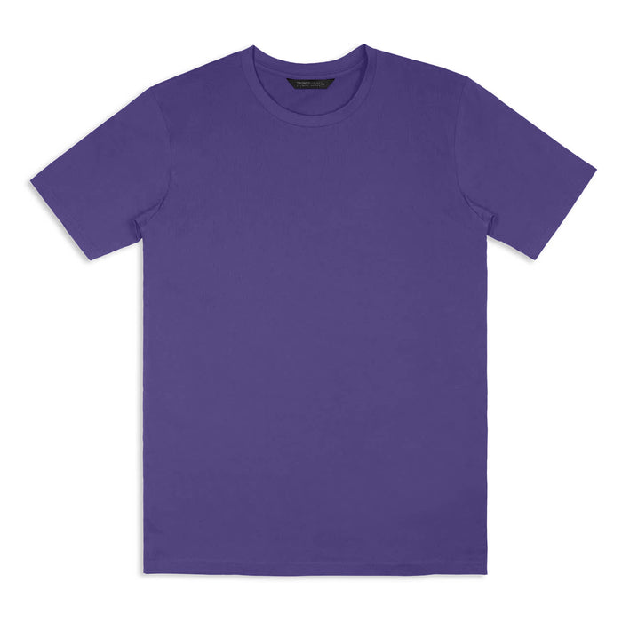 TRENDSWEAR Element Unisex T-Shirt - A unisex TRENDSWEAR Element T-shirt in vibrant purple with a plain design and a brand logo.