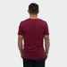 TRENDSWEAR Element Unisex T-Shirt - A maroon unisex T-shirt displayed from the back, featuring a simple design and a logo.