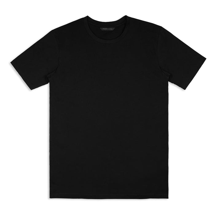 TRENDSWEAR Element Unisex T-Shirt - A black unisex T-shirt featuring a round neckline and short sleeves, with a logo on the label.