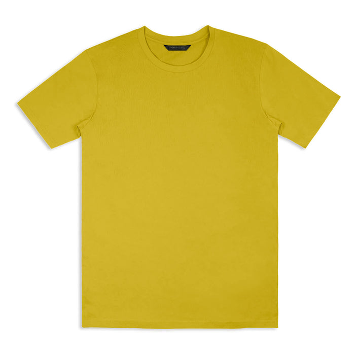 TRENDSWEAR Element Unisex T-Shirt - A yellow unisex T-shirt with a standard crew neckline and short sleeves. It features a logo.