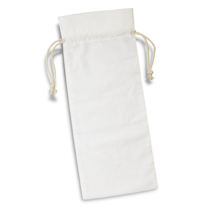 Cotton Wine Drawstring Bag - Custom Promotional Product
