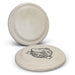 Choice Flyer - Large - A large cream disc with a textured finish, featuring a disc golf logo and design.
