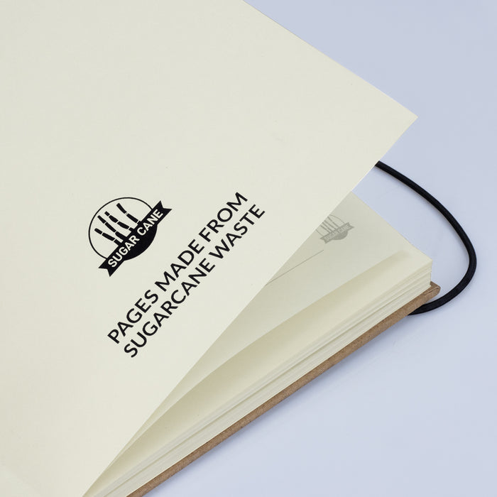 Sugarcane Paper Hard Cover Notebook - Custom Promotional Product