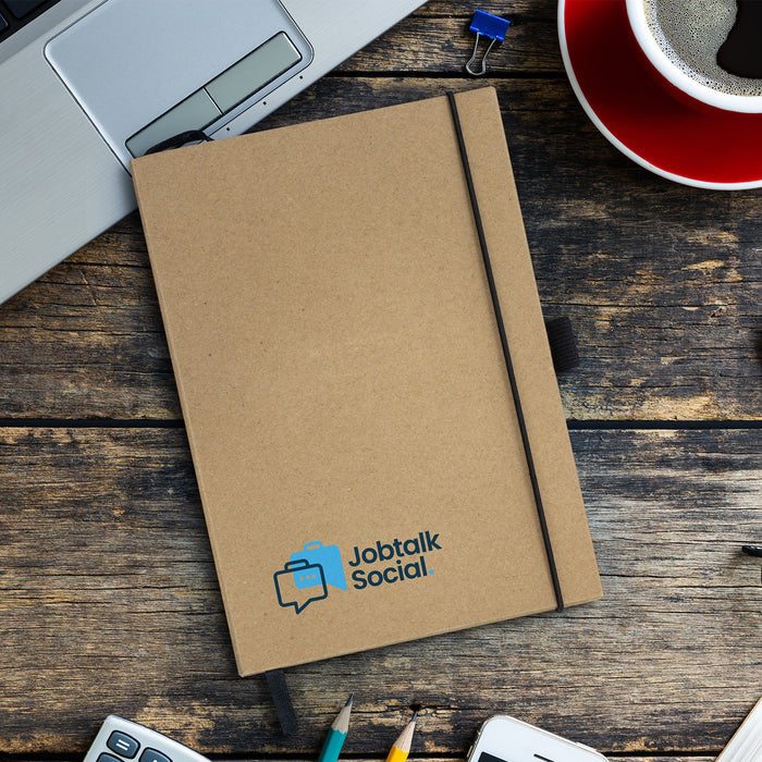 Sugarcane Paper Hard Cover Notebook - Custom Promotional Product