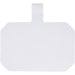 Kubi Phone Lanyard - A white lanyard with a rectangular attachment, featuring a textured surface and a hanging loop.
