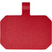 Kubi Phone Lanyard - A red promotional phone lanyard with a textured finish and a top loop for attachment. It features a logo.