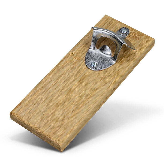 NATURA Bamboo Fridge Bottle Opener - Custom Promotional Product