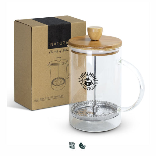 NATURA Azzurra Coffee Plunger - Custom Promotional Product