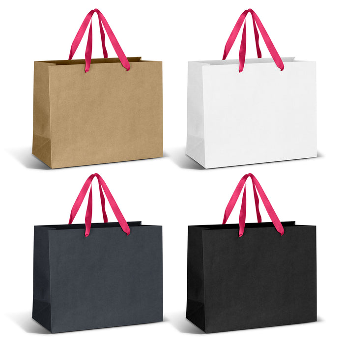Large Ribbon Handle Paper Bag - Custom Promotional Product