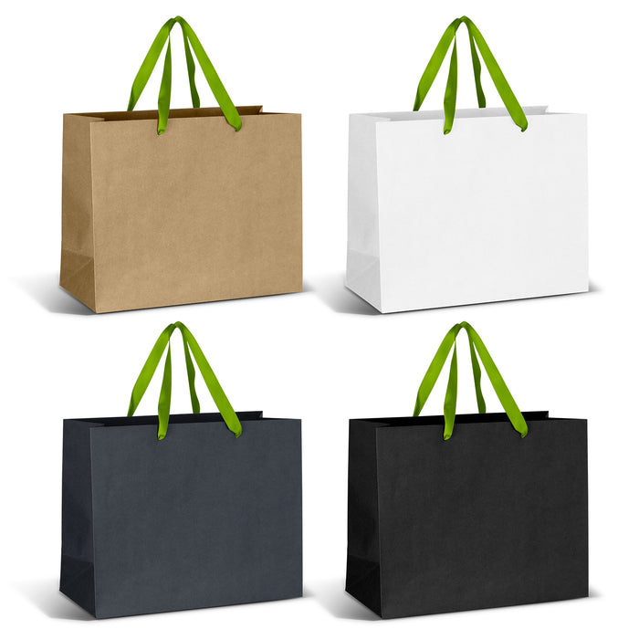 Large Ribbon Handle Paper Bag - Custom Promotional Product