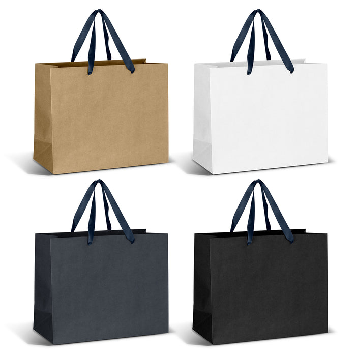 Large Ribbon Handle Paper Bag - Custom Promotional Product