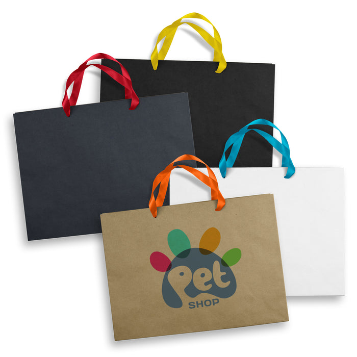 Extra Large Ribbon Handle Paper Bag - Custom Promotional Product