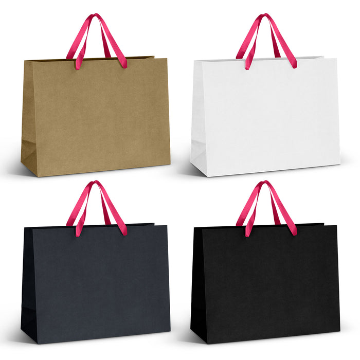 Extra Large Ribbon Handle Paper Bag - Custom Promotional Product