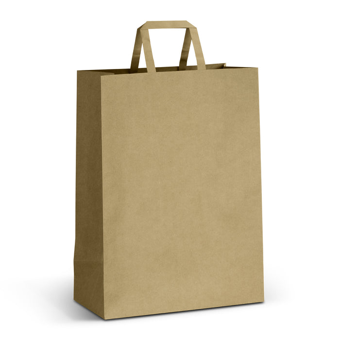 Extra Large Flat Handle Paper Bag Portrait - Custom Promotional Product