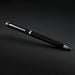 Swiss Peak Luzern Pen - A metal pen in sleek black with silver accents, featuring a branding logo.