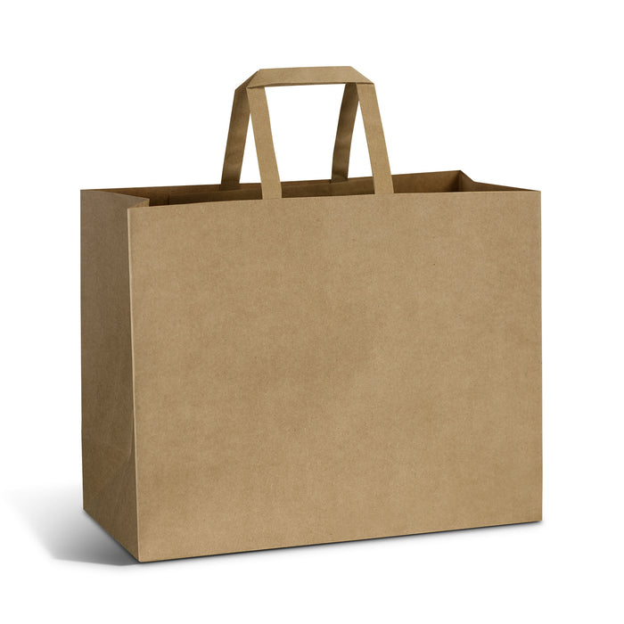 Large Flat Handle Paper Bag Landscape - Custom Promotional Product