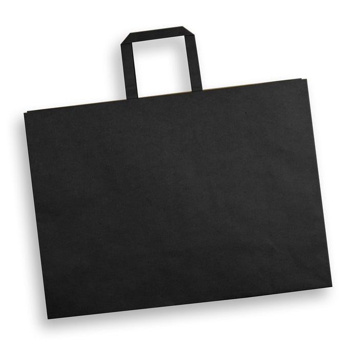 Extra Large Flat Handle Paper Bag Landscape - Custom Promotional Product