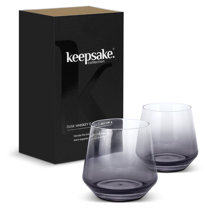 Keepsake Dusk Whiskey Glass - Set of 2 - Custom Promotional Product