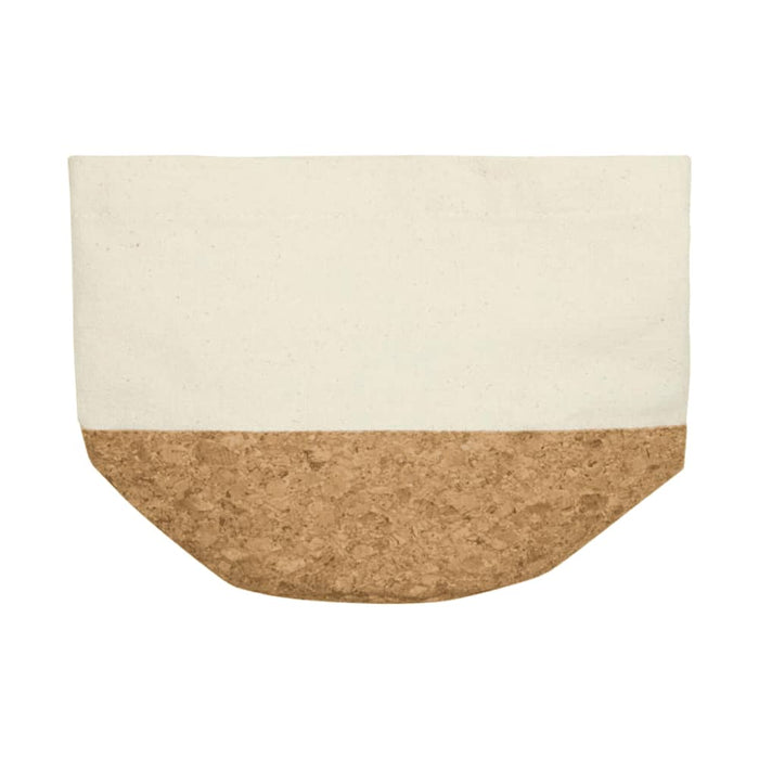 Toma Bread Basket - A bread basket featuring a cream upper section and a cork lower section, with a simple design and a logo.