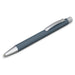 Lancer Fashion Pen - A metal pen in a grey colour with a silver tip and clip, featuring a smooth, sleek design and a logo.