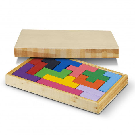 Pentomino Wooden Puzzle - Custom Promotional Product