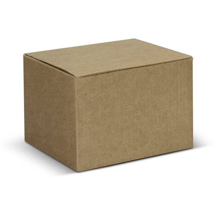 Bendigo Ceramic Mug - A brown cardboard box with a simple design, featuring a rectangular shape and a closed lid.