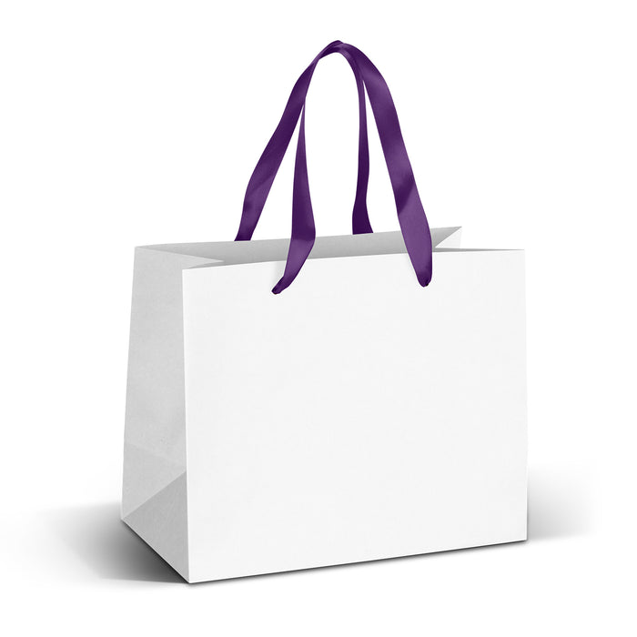 Medium Ribbon Handle Paper Bag - Full Colour - Custom Promotional Product