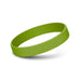 Kids Silicone Wrist Band - Embossed - A green silicone wristband with a smooth, debossed finish and no visible logos.