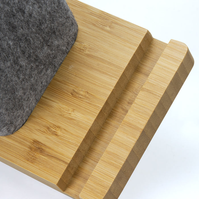 Bamboo Phone Stand Desk Caddy - Custom Promotional Product