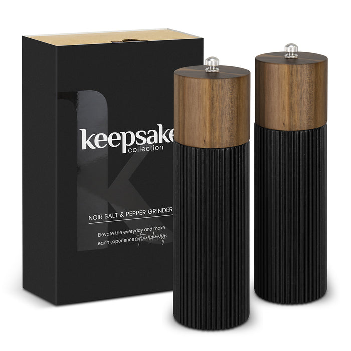 Keepsake Noir Salt and Pepper Grinders - Custom Promotional Product