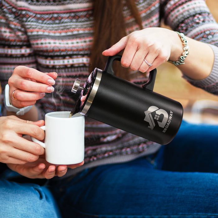 Frontier Base Camp Coffee Press - Custom Promotional Product