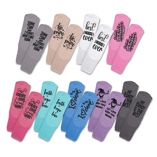 Fluffy Grip Socks - Custom Promotional Product