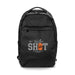 Oceana Recycled Backpack - A black backpack with a logo featuring the words "take the SHOT" and an orange graphic.