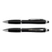 Vistro Stylus Pen - Colour Match - A stylus pen in black with silver accents, featuring a smooth body and a clip for easy attachment.