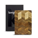 Keepsake Chopping Board - A wooden chopping board with a chevron pattern, packaged in a branded box.